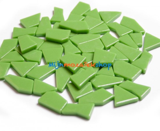 glas mozaiek puzzelsteentjes groen