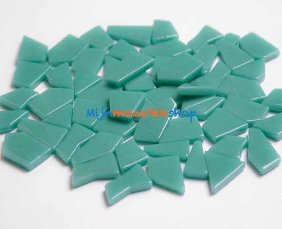 glas mozaiek puzzelsteentjes mid teal