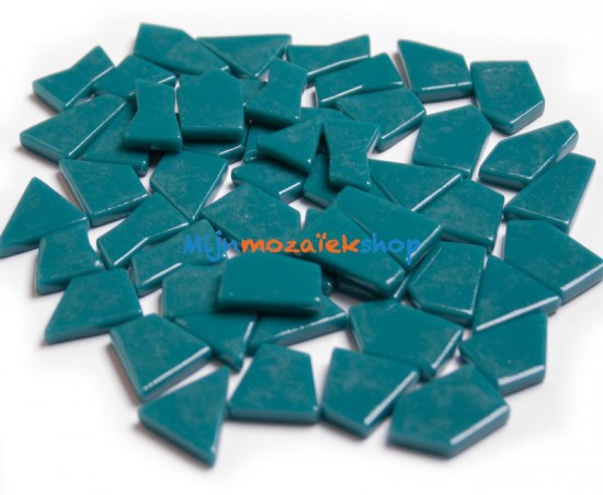 glas mozaiek puzzelsteentjes deep teal