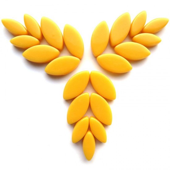 Glas bloemblaadjes - warm yellow