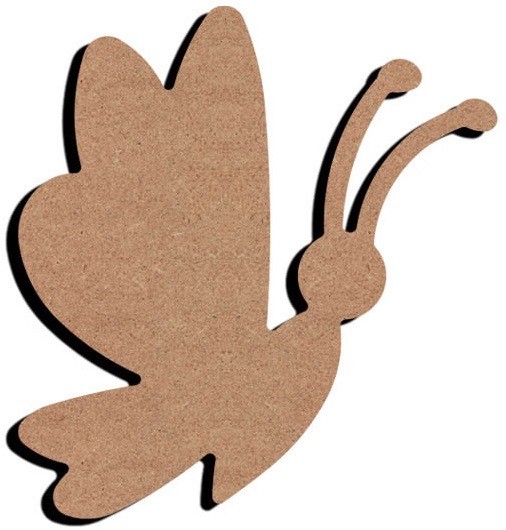 035 cartoon vlinder 15 cm