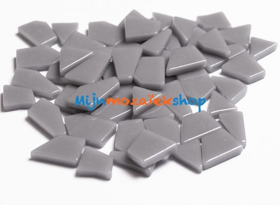 glas mozaiek puzzelsteentjes mid grey