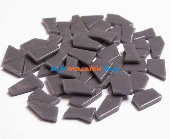 glas mozaiek puzzelsteentjes charcoal grijs