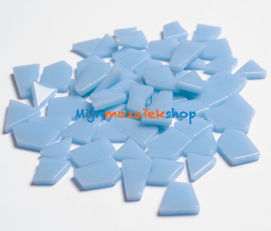 glas mozaiek puzzelsteentjes aqua blauw