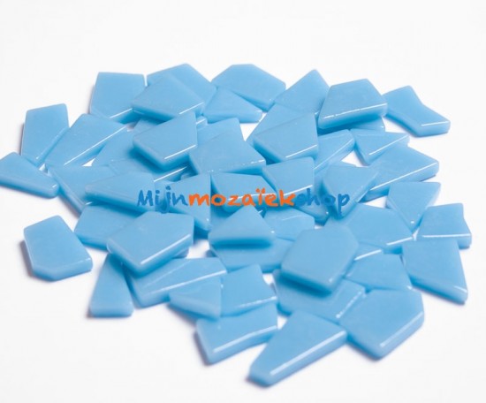 glas mozaiek puzzelsteentjes mid turquoise