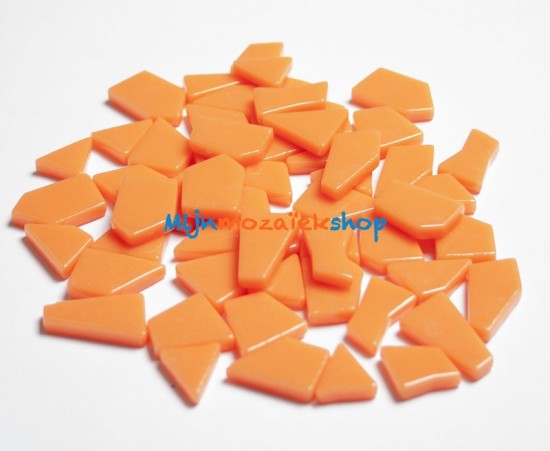 glas mozaiek puzzelsteentjes orange
