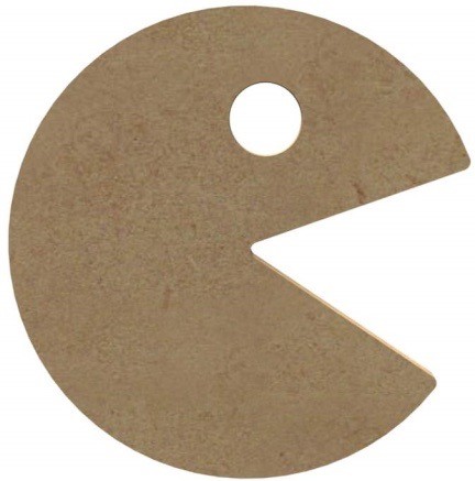 MDF figuur - pacman (21 cm)