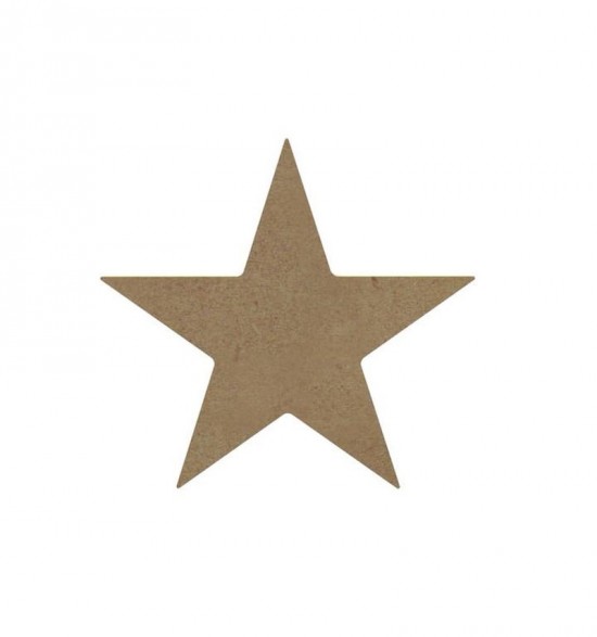 MDF figuur - ster (13 cm)