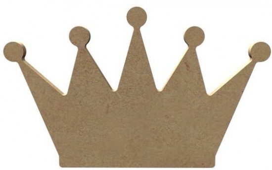 MDF figuur - kroon (16 cm)