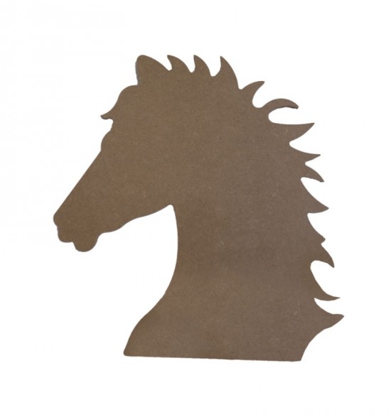 MDF paardenhoofd (26 cm)