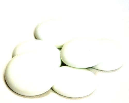 Glasparels XL (nuggets/gems) - wit marmer