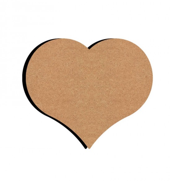 MDF figuur - hart (26 cm)