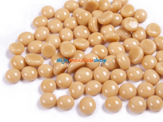 Mini glasparels (nuggets/gems) - creme marmer