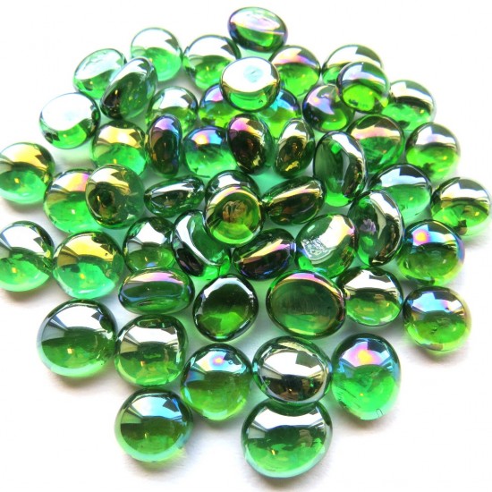 4397 mini glasparels groen diamant