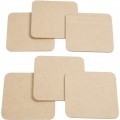 MDF vierkante onderzetters (10 x 10 cm)