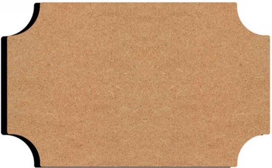836 mdf naambord 24x14 cm