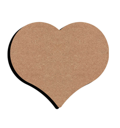 MDF figuur - hart (15 cm)