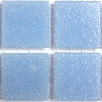 Glas mozaiek steentjes 2 cm - maagdenpalm blauw