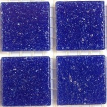 Glas mozaiek steentjes 2 cm - kobalt blauw