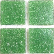 Glas mozaiek steentjes 2 cm - blad groen