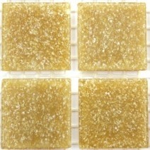 Glas mozaiek steentjes 2 cm - karamel bruin