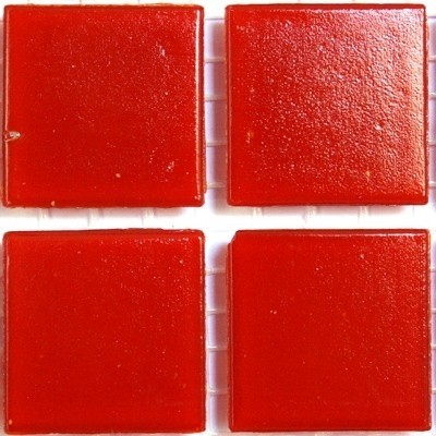 Glas mozaiek steentjes 2 cm - rood