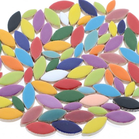 Keramiek bloemblaadjes Small - bonte mix