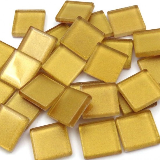 Crystal Glas Mozaïeksteentjes 20 mm – goud