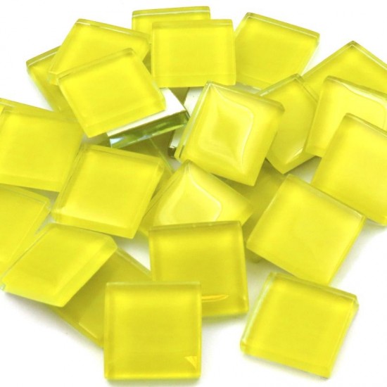 Crystal Glas Mozaïeksteentjes 20 mm – geel