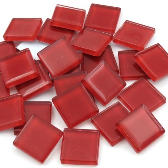 Crystal Glas Mozaïeksteentjes 20 mm – donker rood
