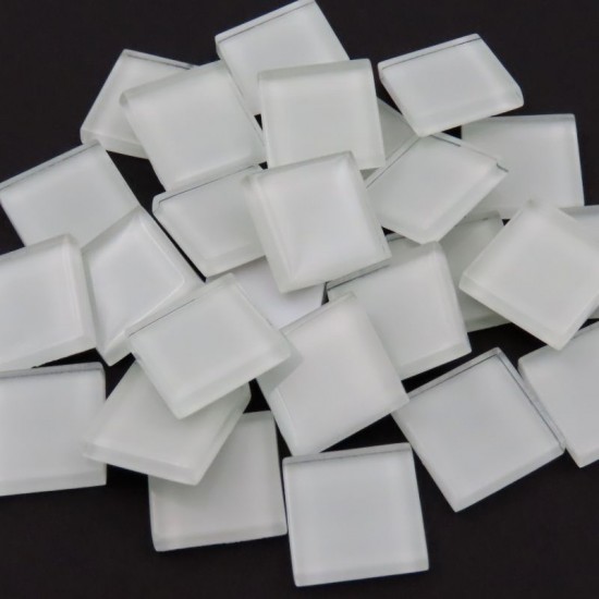 Crystal Glas Mozaïeksteentjes 20 mm – wit