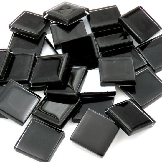 Crystal Glas Mozaïeksteentjes 20 mm – zwart