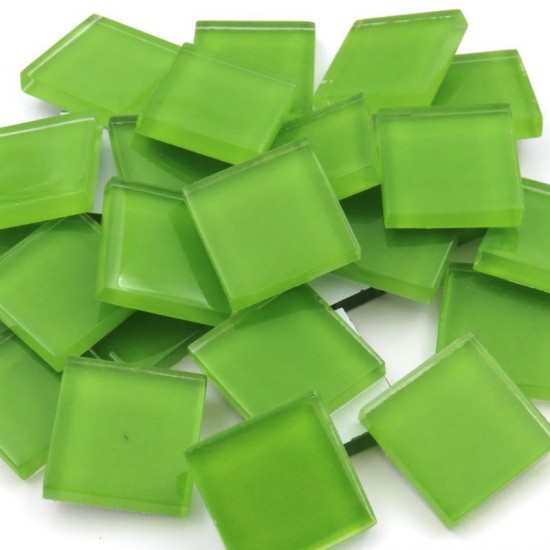 Crystal Glas Mozaïeksteentjes 20 mm – limoen groen