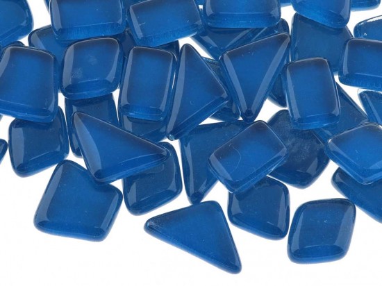 Crystal glas puzzel   kobalt blauw