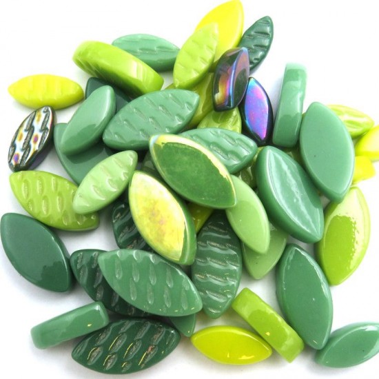 Glas bloemblaadjes - mix waterplanten