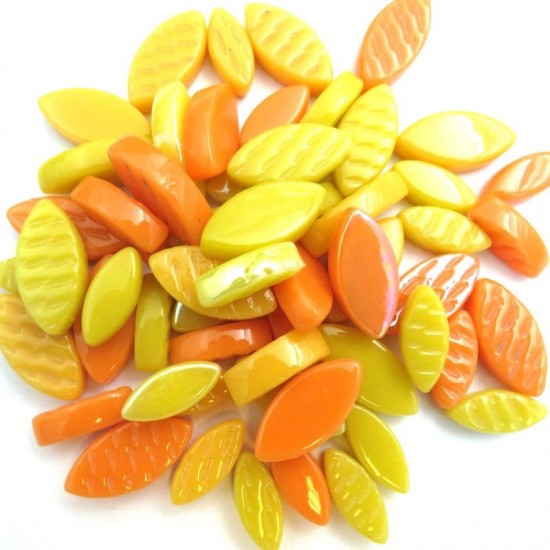 Glas bloemblaadjes - mix zonnebloem