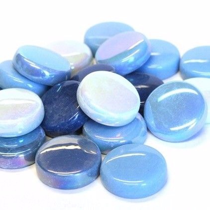 Glas optic drops 20 mm   turquoise oasis