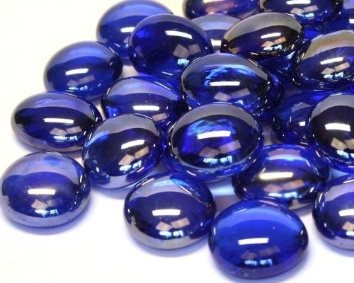 Glasparels   4414 blauw diamant