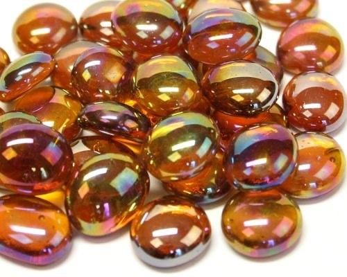 Glasparels   4418 amber diamant