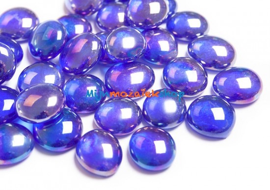 Glasparels (nuggets/gems) - blauw diamant
