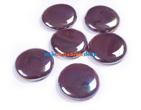 Glasparels XL (nuggets/gems) - pruim opaal