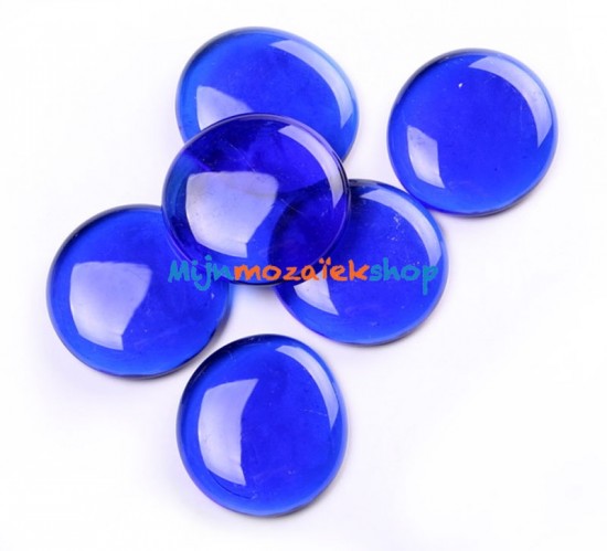 Glasparels XL (nuggets/gems) - blauw kristal