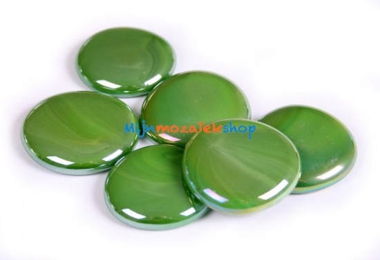 Glasparels XL (nuggets/gems) - groen opaal