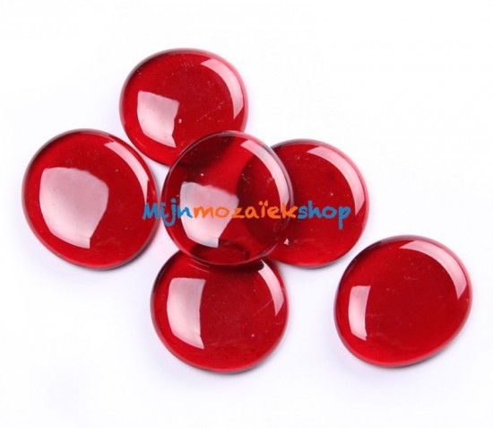 Glasparels XL (nuggets/gems) - rood kristal