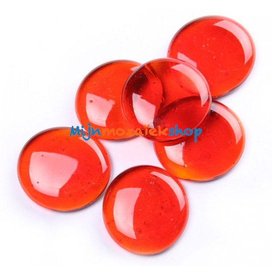 Glasparels XL (nuggets/gems) - oranje kristal