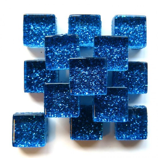 Glitter 1 cm   galaxy blue