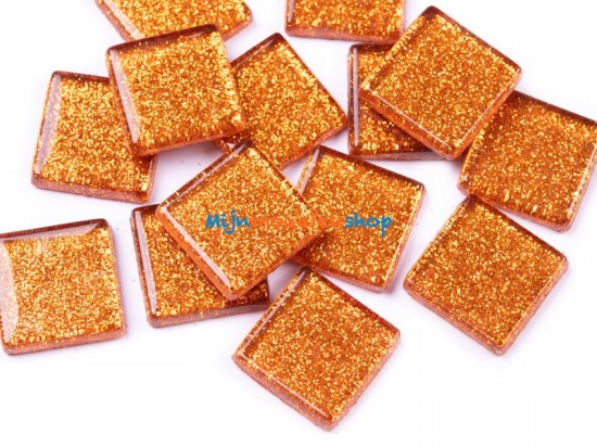 Glitter 2 cm   oranje