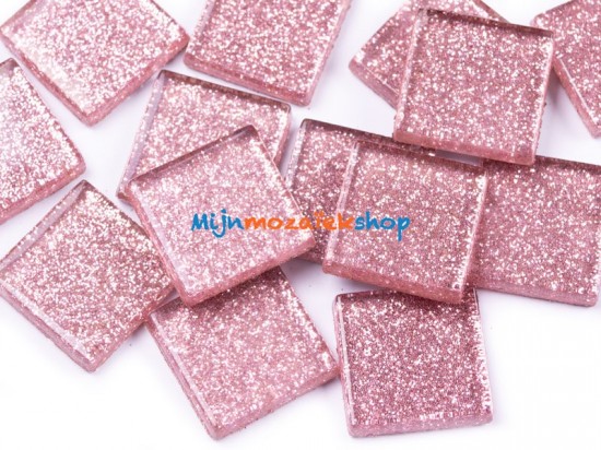 Glitter 2 cm   roze