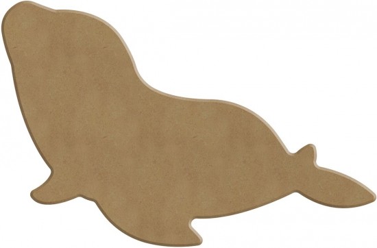 MDF zeehond (15 x 10 cm)