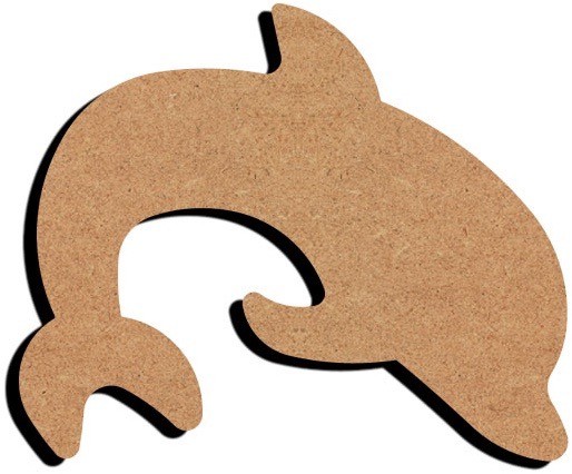 MDF dolfijn (14 cm)